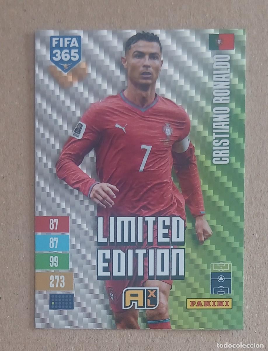 Cromos de Futebol: CROMO CRISTIANO RONALDO PORTUGAL LIMITED EDITION ADRENALYN XL FIFA 365 2026-2027. Nuevo de sobre.