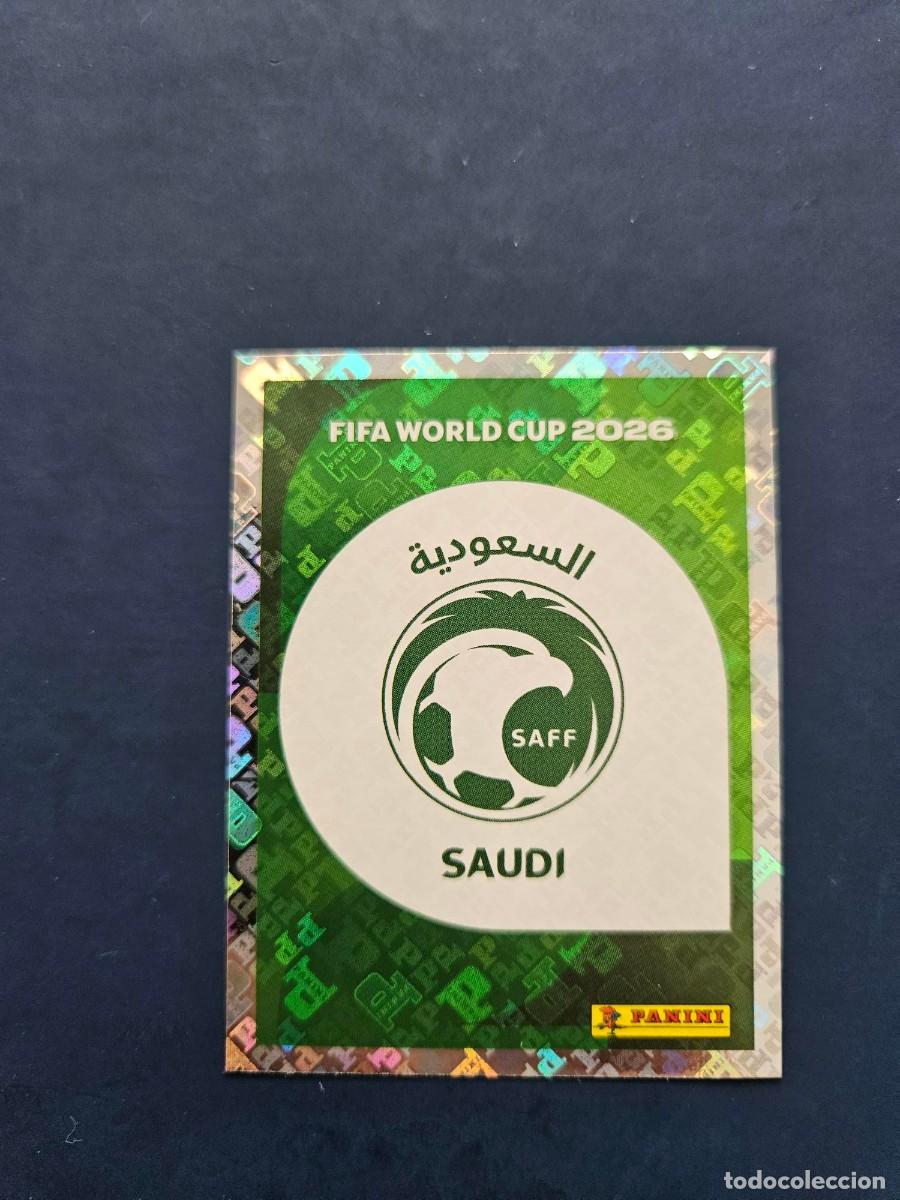 Football Stickers: KSA 1 ESCUDO ARABIA SAUDI FIFA WORLD CUP MUNDIAL 26 2026 SIN PEGAR NUNCA PEGADO
