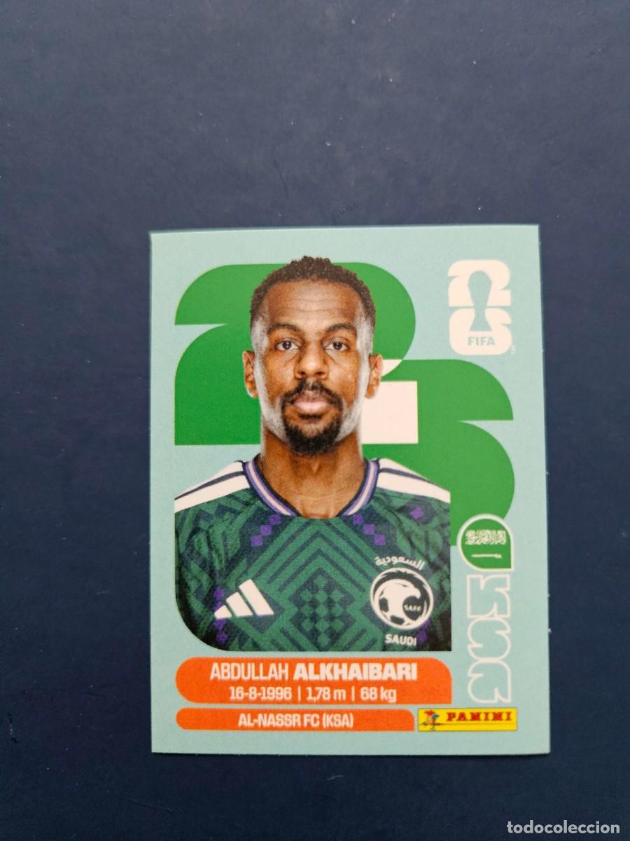 Fu&szlig;ball-Sticker: KSA 11 ABDULLAH ALKHAIBARI ARABIA SAUDI FIFA WORLD CUP MUNDIAL 26 2026 SIN PEGAR NUNCA PEGADO