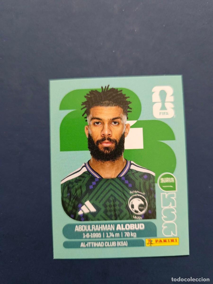 Cartes &agrave; collectionner de Football: KSA 17 ABDULRAHMAN ALOBUD ARABIA SAUDI FIFA WORLD CUP MUNDIAL 26 2026 SIN PEGAR NUNCA PEGADO