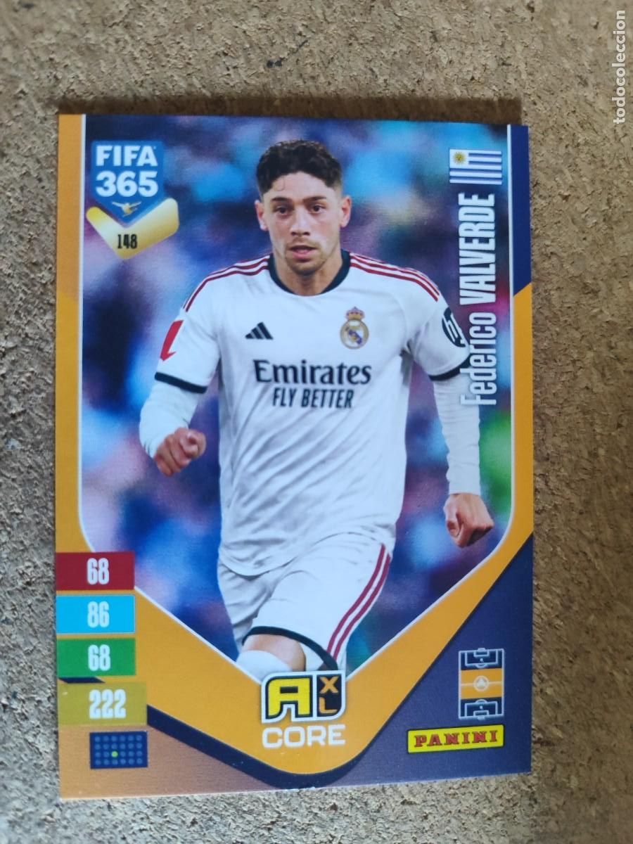 Cartes &agrave; collectionner de Football: ADRENALYN FIFA 365 2027 CARD CORE VALVERDE REAL MADRID # 148 PANINI