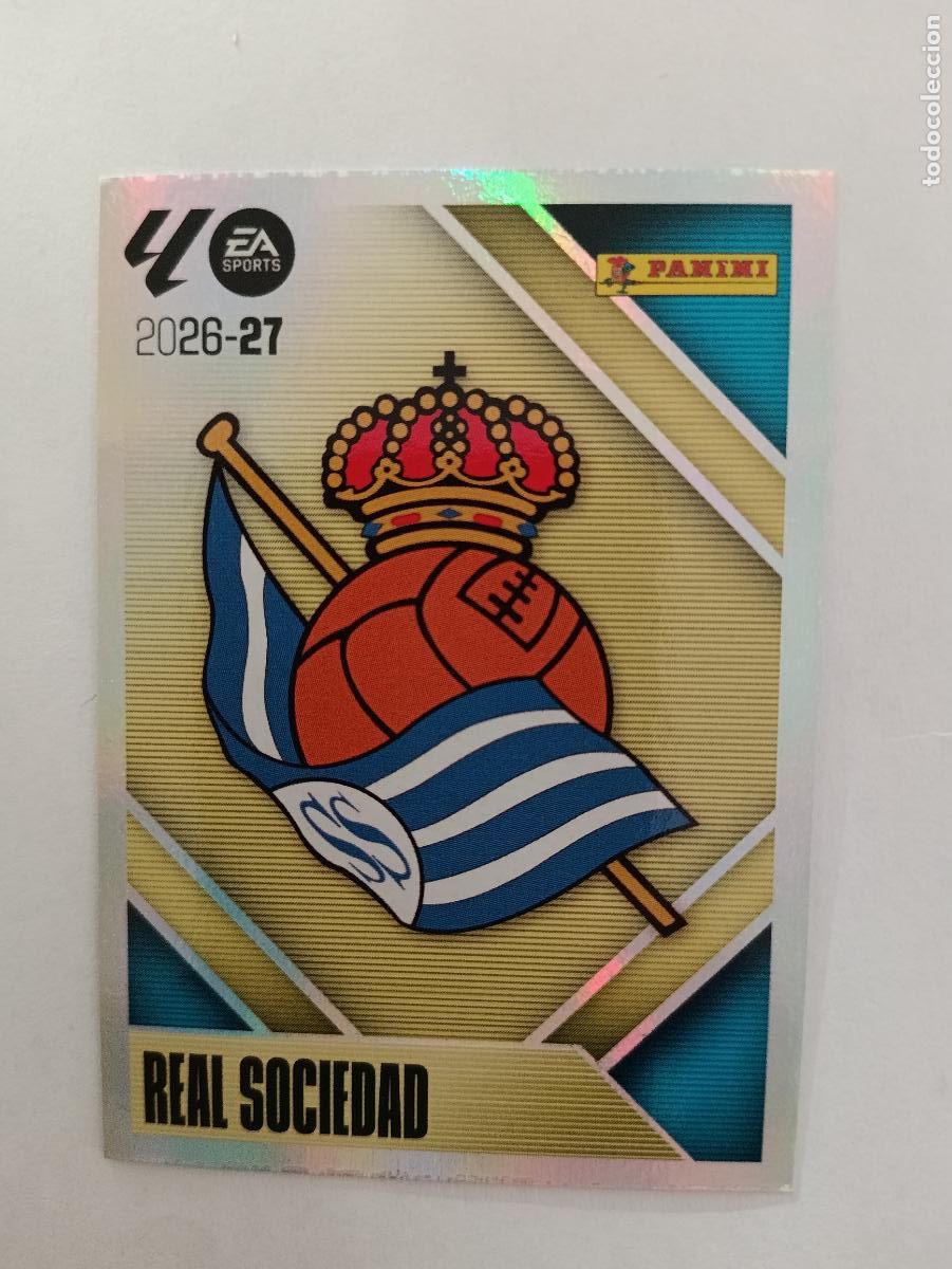 Cromos de Futebol: LIGA ESTE 2026 2027 REAL SOCIEDAD ESCUDO N&ordm;1
