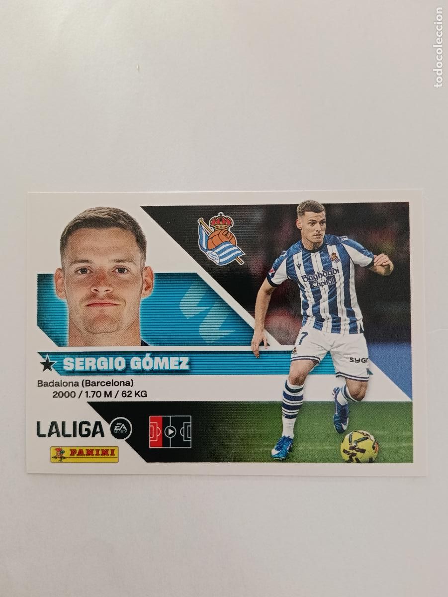 Fu&szlig;ball-Sticker: LIGA ESTE 2026 2027 REAL SOCIEDAD SERGIO GOMEZ N&ordm;8