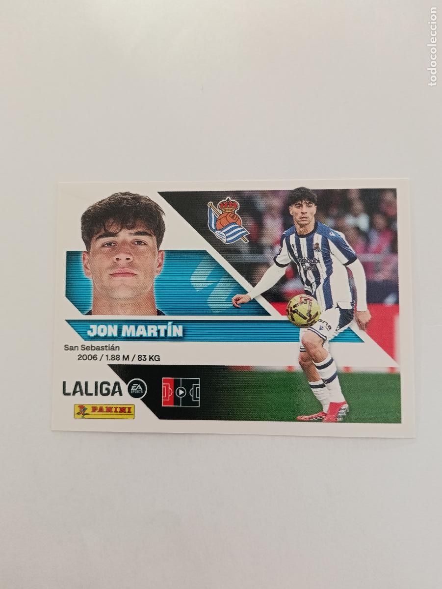 Football Stickers: LIGA ESTE 2026 2027 REAL SOCIEDAD JON MARTIN N&ordm;7
