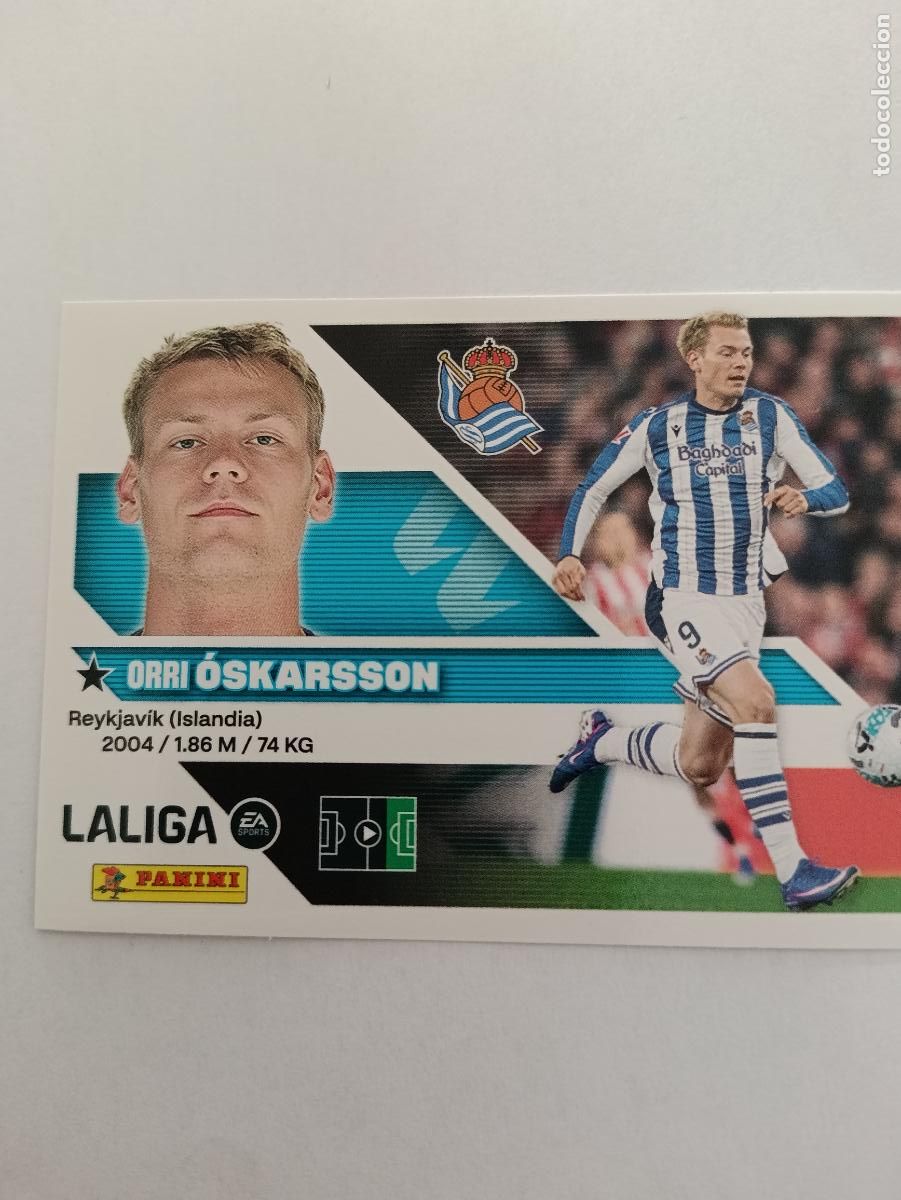 Cromos de Futebol: LIGA ESTE 2026 2027 REAL SOCIEDAD OSKARSSON N&ordm;19