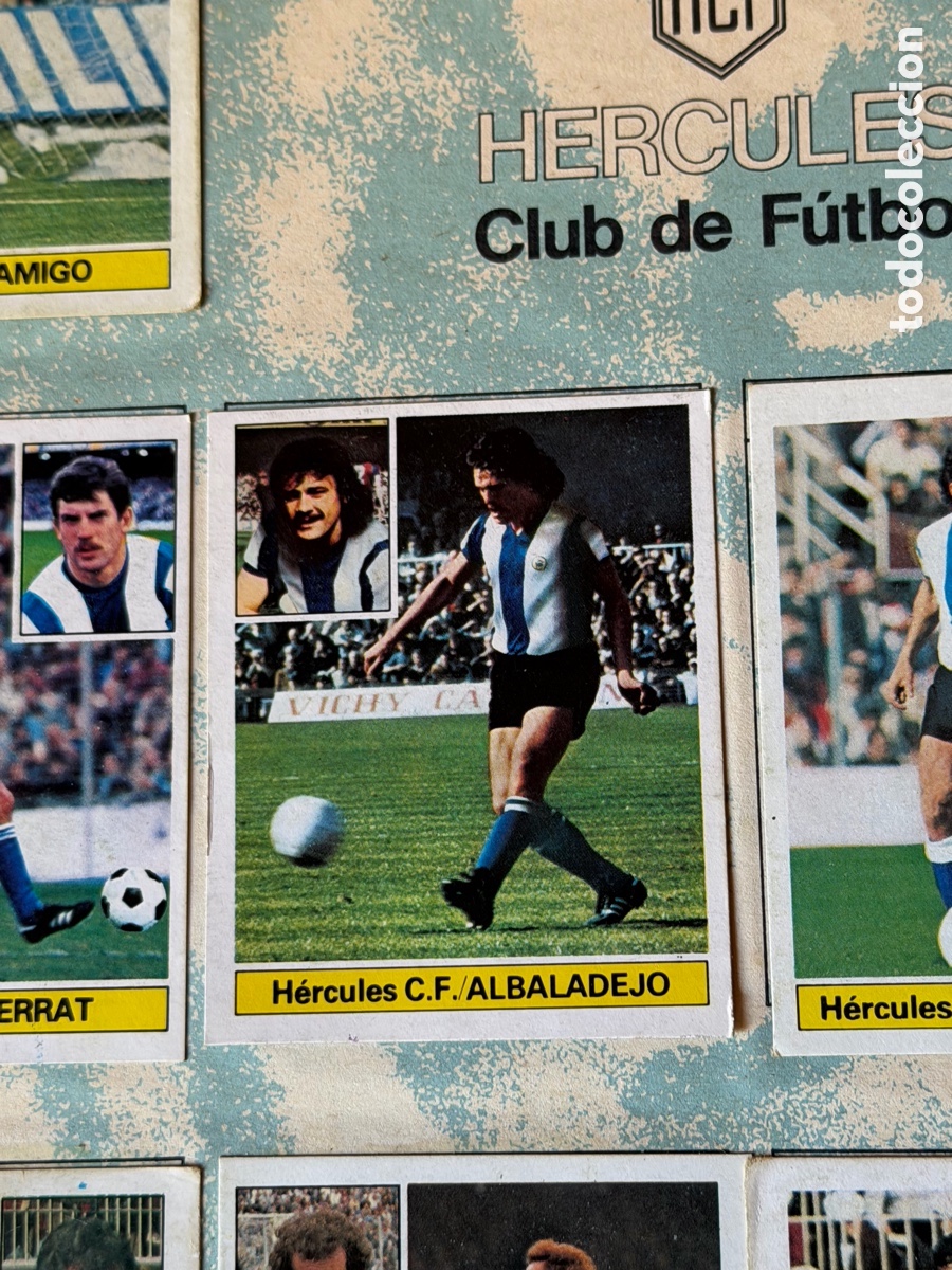Cromos de f&uacute;tbol: Albaladejo hercules coloca dificil liga 1981 1982 ediciones este con el album Completo