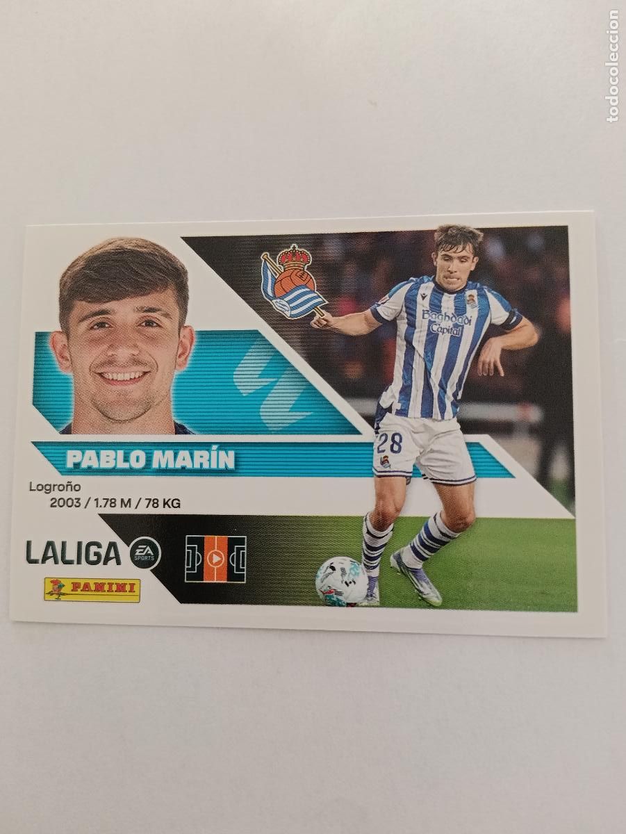 Fu&szlig;ball-Sticker: LIGA ESTE 2026 2027 REAL SOCIEDAD PABLO MARIN N&ordm;11