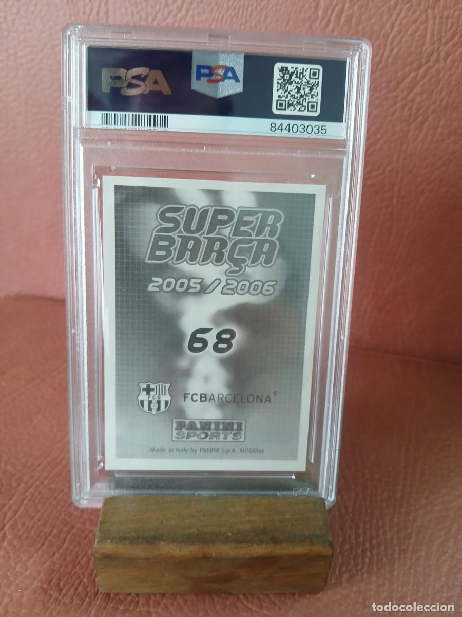 Cromos de f&uacute;tbol: 2005-06 PANINI LEONEL MESSI 68 SUPER BARSA PSA 4 - Foto 4