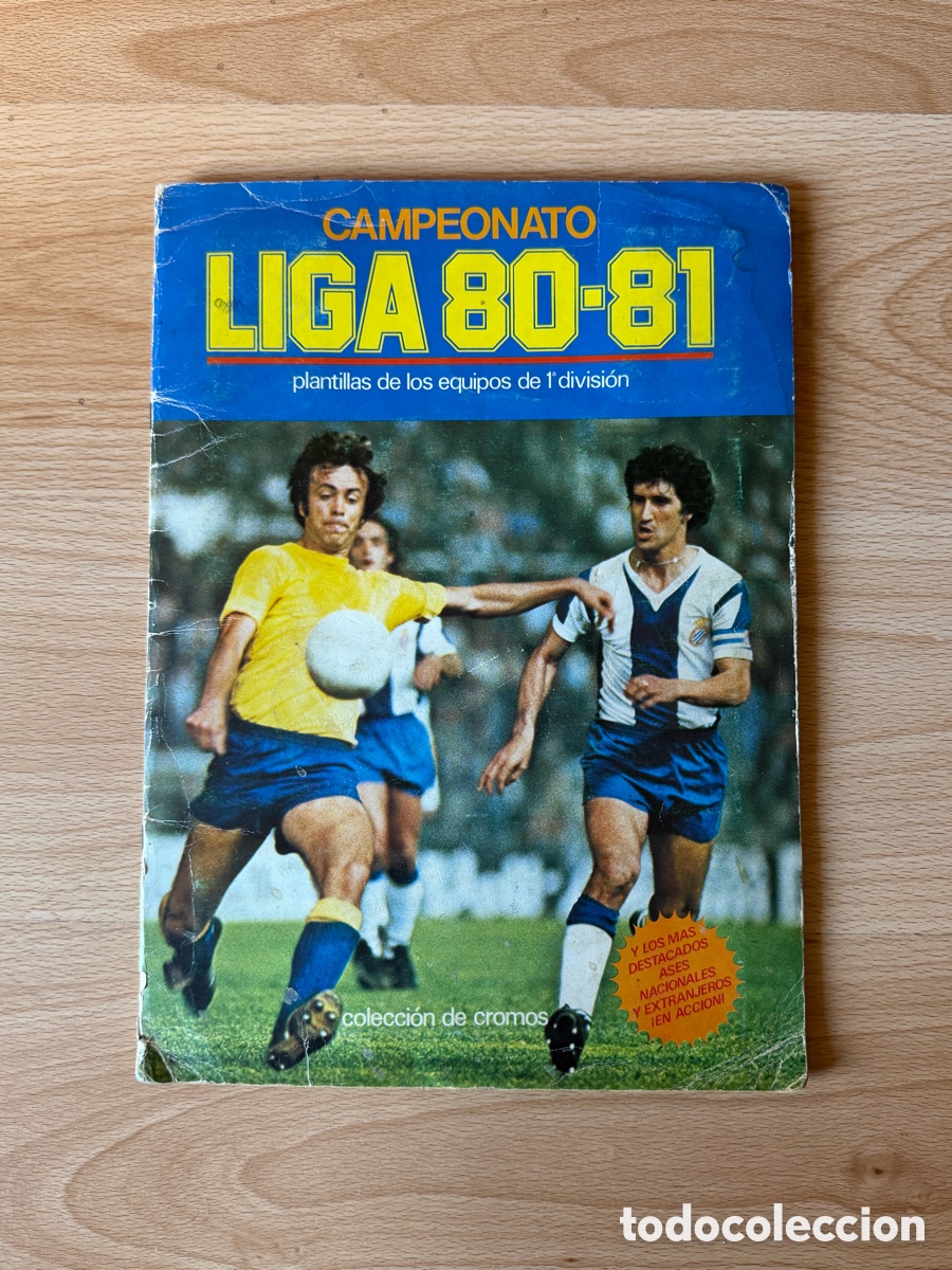 Cromos de f&uacute;tbol: Album futbol Liga Campeonato 80-81 en muy buen estado