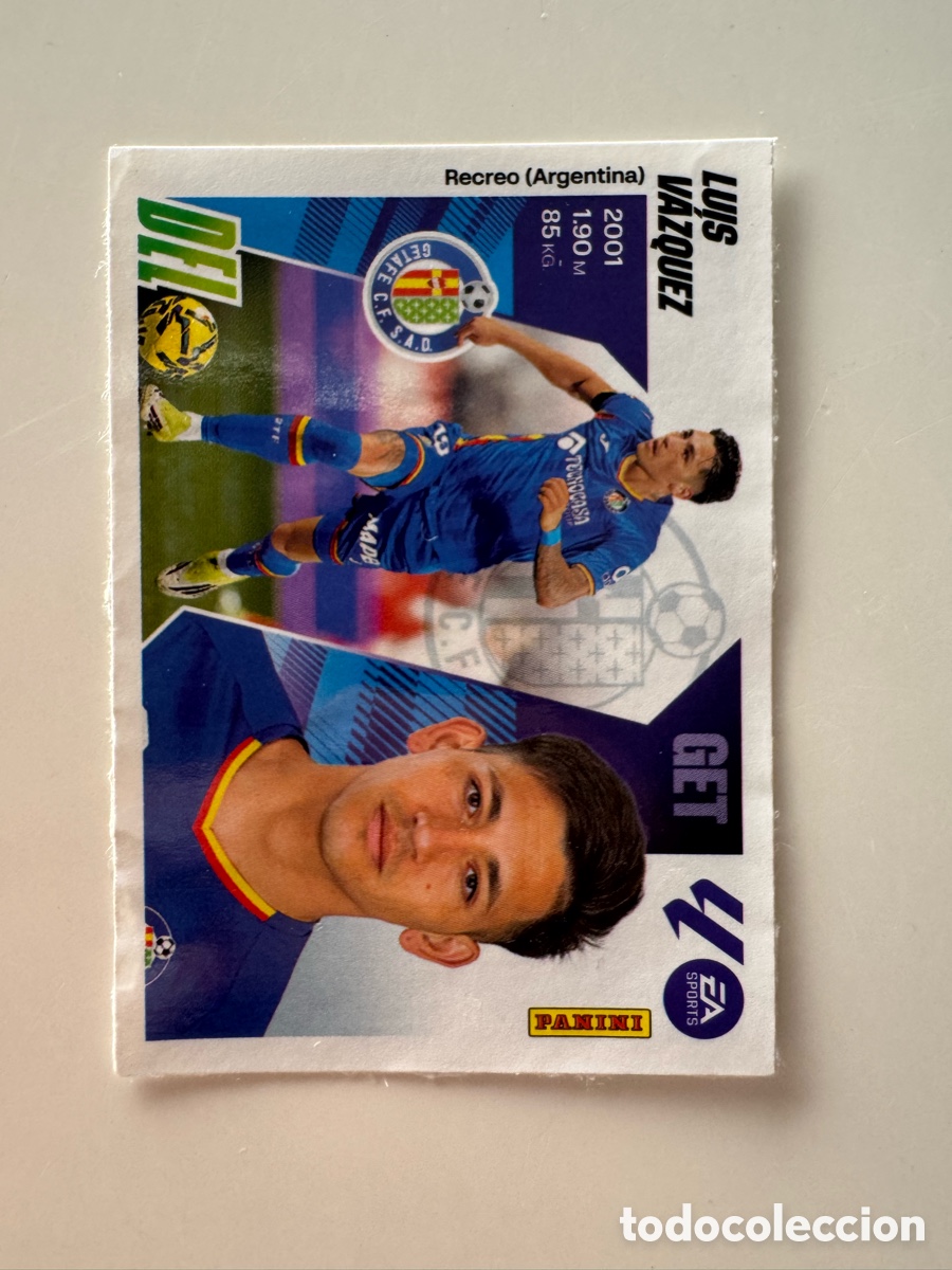 Figurine di Calcio: PANINI LIGA ESTE 2025-2026 25 26 &ndash; N&ordm; 18 &ndash; luis vazquez Getafe Actualizaci&oacute;n