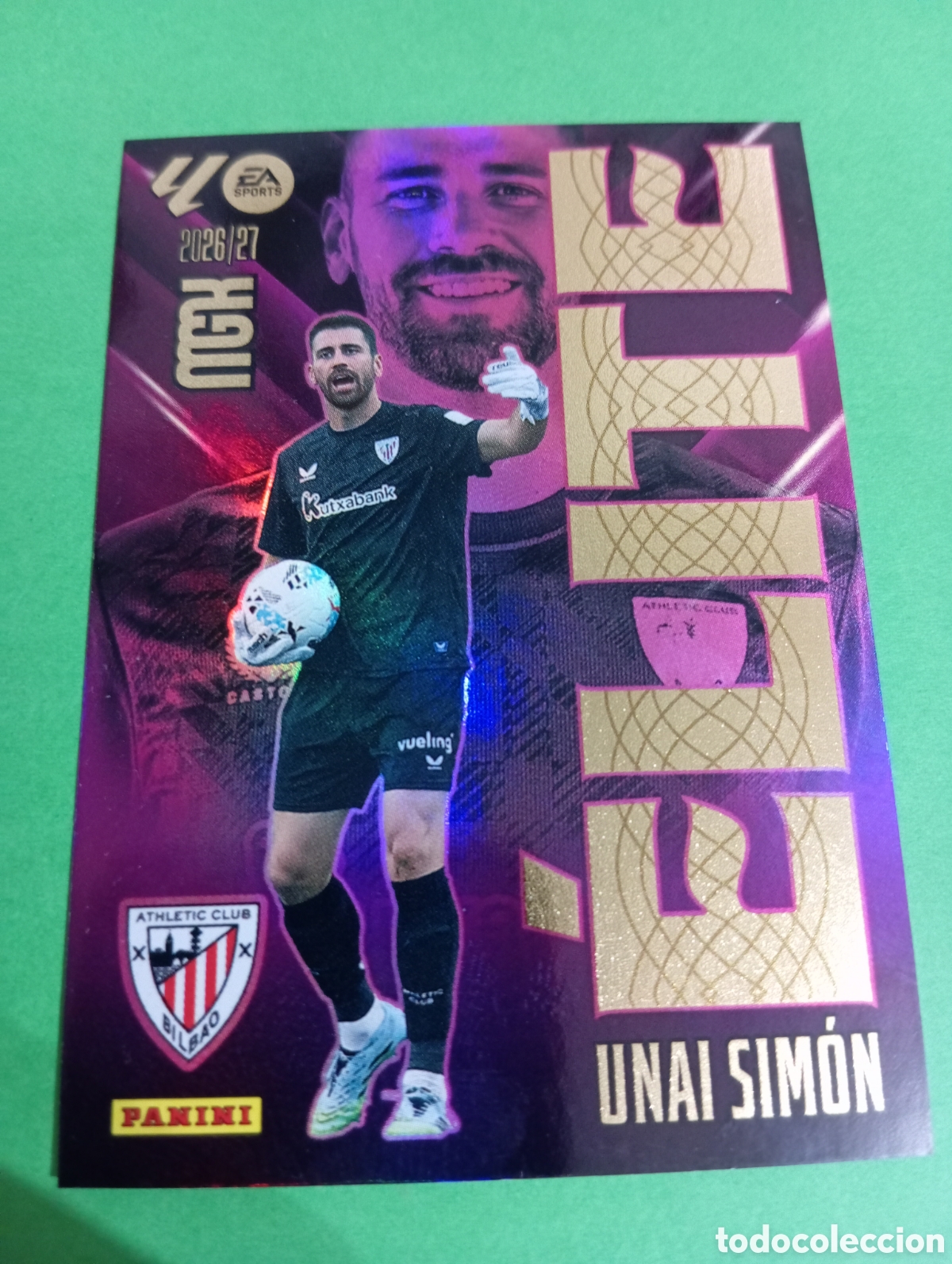Figurine di Calcio: Unai Sim&oacute;n Athletic de Bilbao ELITE n&deg;17 / PANINI MEGACRACKS 2026/2027