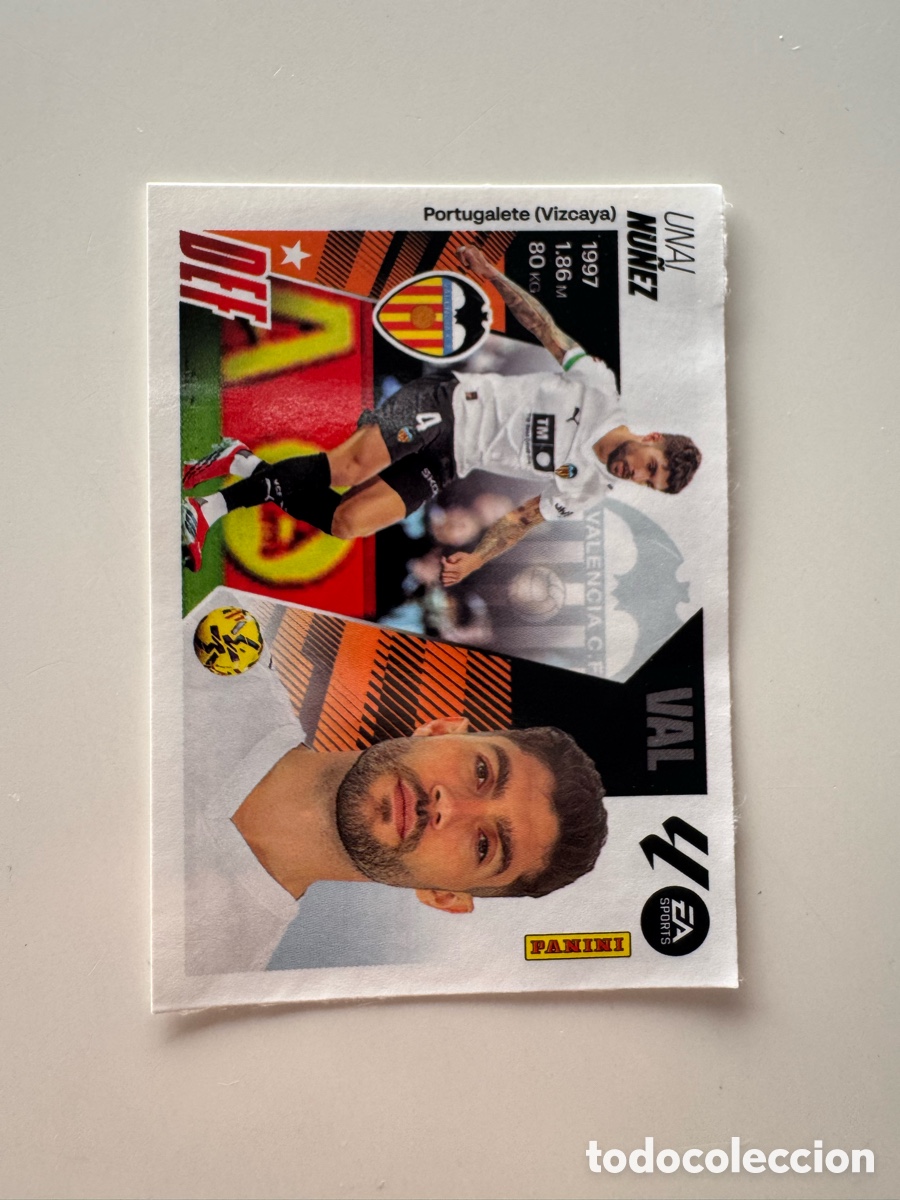 Figurine di Calcio: PANINI LIGA ESTE 2025-2026 25 26 &ndash; N&ordm; 34 &ndash; unai nu&ntilde;ez Valencia Actualizaci&oacute;n