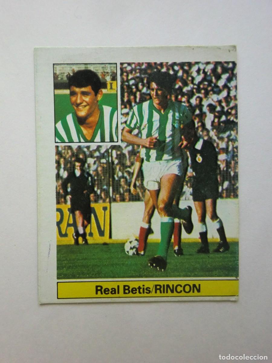Football Stickers: Cromo de f&uacute;tbol LIGA ESTE 81-82 1981-1982: RINC&Oacute;N (Betis), &uacute;ltimos fichajes N&ordm; 6