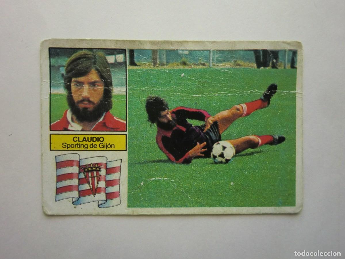 Football Stickers: Cromo de f&uacute;tbol LIGA ESTE 82-83 1982-1983: CLAUDIO (Sporting de Gij&oacute;n), baja
