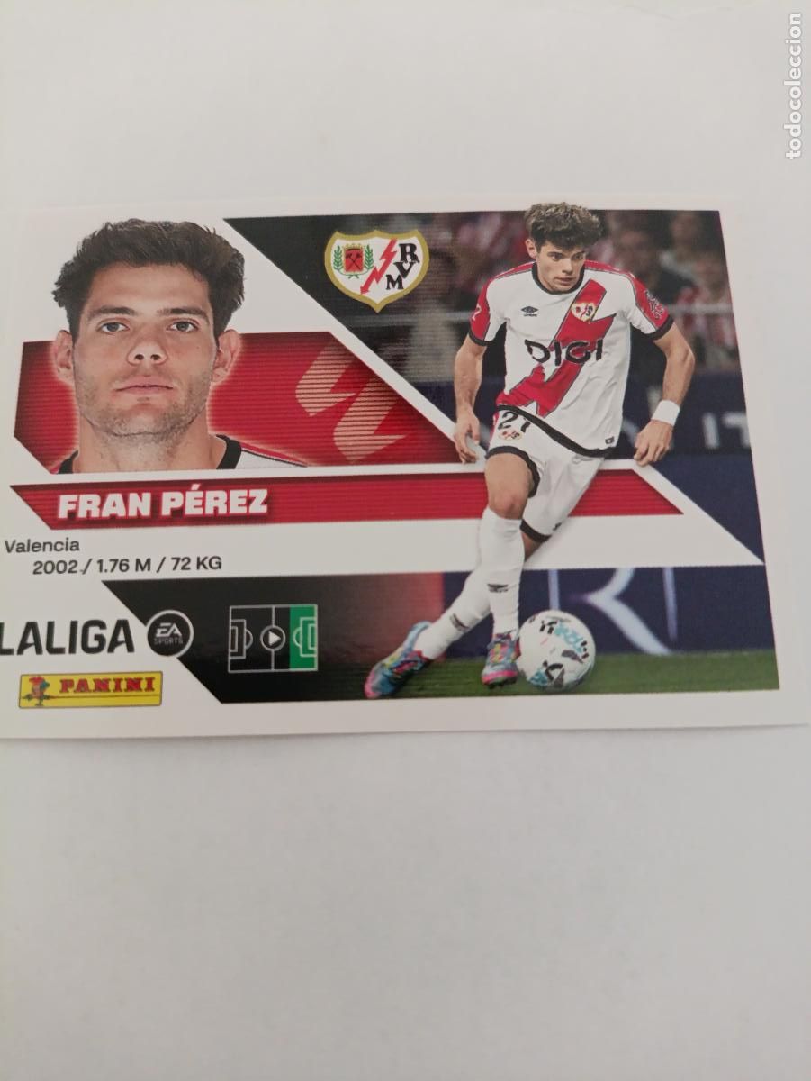 Fu&szlig;ball-Sticker: LIGA ESTE 2026 2027 RAYO VALLECANO FRAN PEREZ N&ordm;17