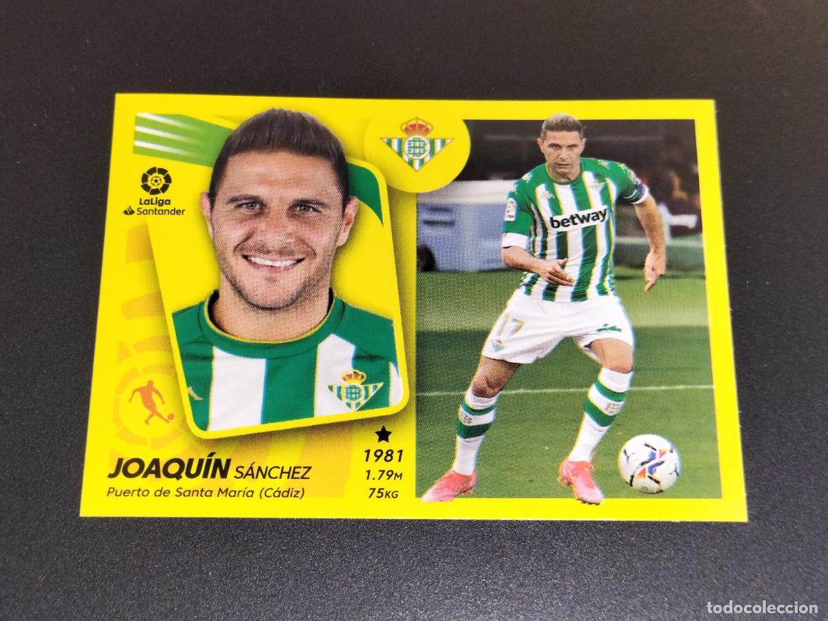 Football Stickers: N&ordm; 16 JOAQUIN SANCHEZ BETIS CROMOS LALIGA SANTANDER ESTE LIGA FUTBOL 2021 2022 21 22 PANINI