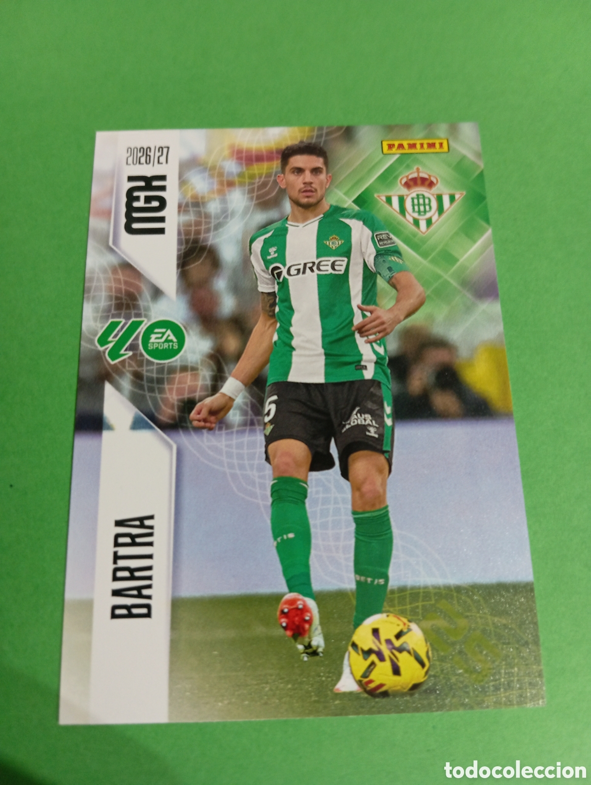 Football Stickers: Bartra Betis n&deg;95 / PANINI MEGACRACKS 2026/2027