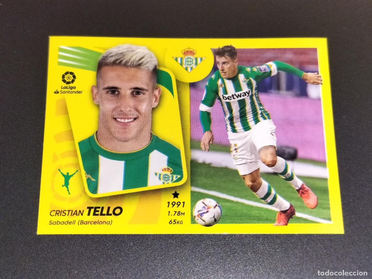 Football Stickers: N&ordm; 17 TELLO BETIS CROMOS LALIGA SANTANDER ESTE LIGA 2021 2022 21 22 PANINI