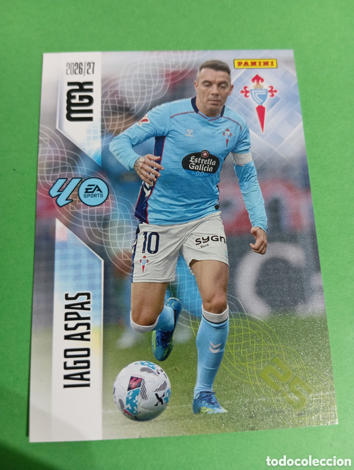 Fu&szlig;ball-Sticker: Iago Aspas Celta de Vigo n&deg;124 / PANINI MEGACRACKS 2026/2027