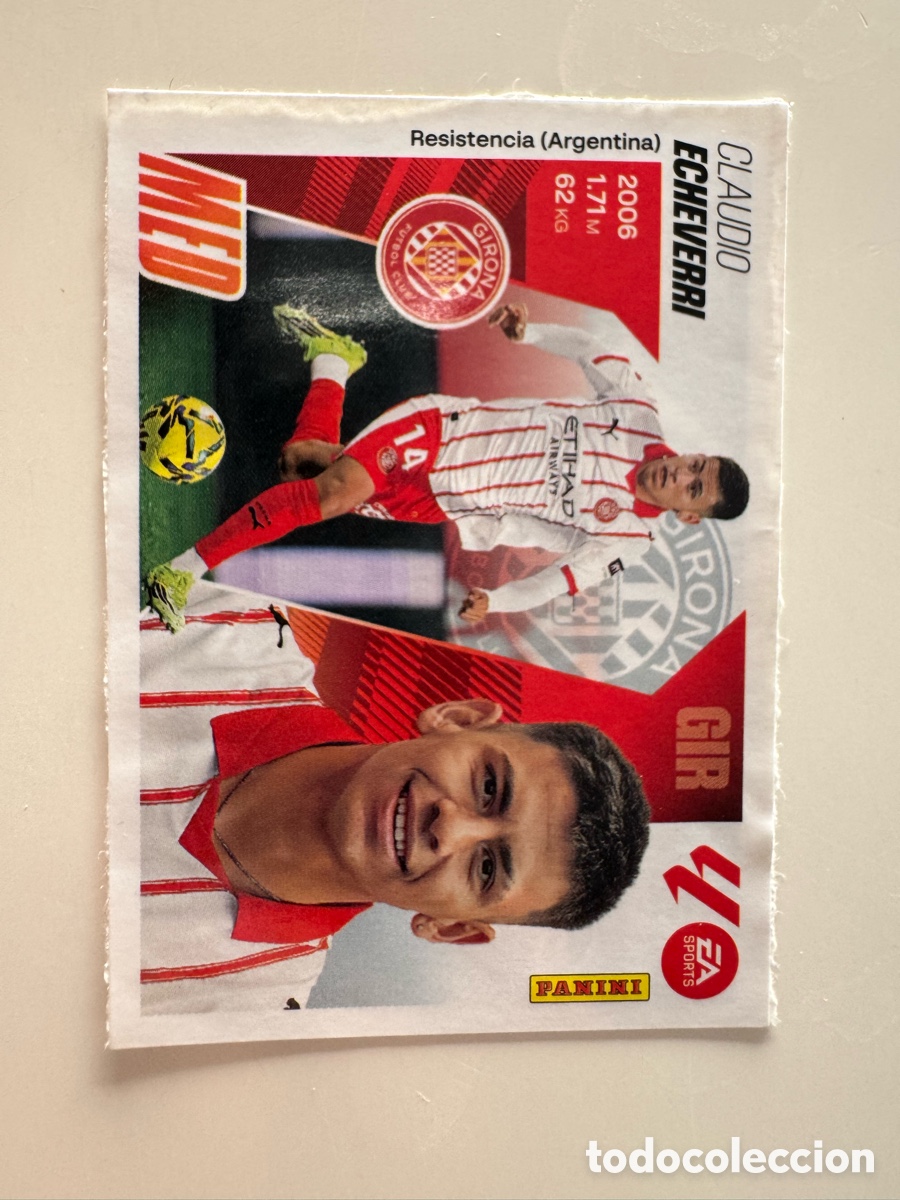 Fu&szlig;ball-Sticker: PANINI LIGA ESTE 2025-2026 25 26 &ndash; N&ordm; 21 &ndash; claudio echeverri Girona Actualizaci&oacute;n