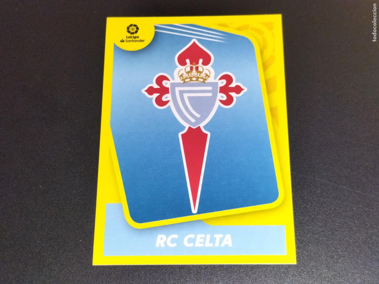 Football Stickers: 1 ESCUDO LOGO CELTA VIGO CROMOS LALIGA SANTANDER ESTE LIGA FUTBOL 2021 2022 21 22 PANINI