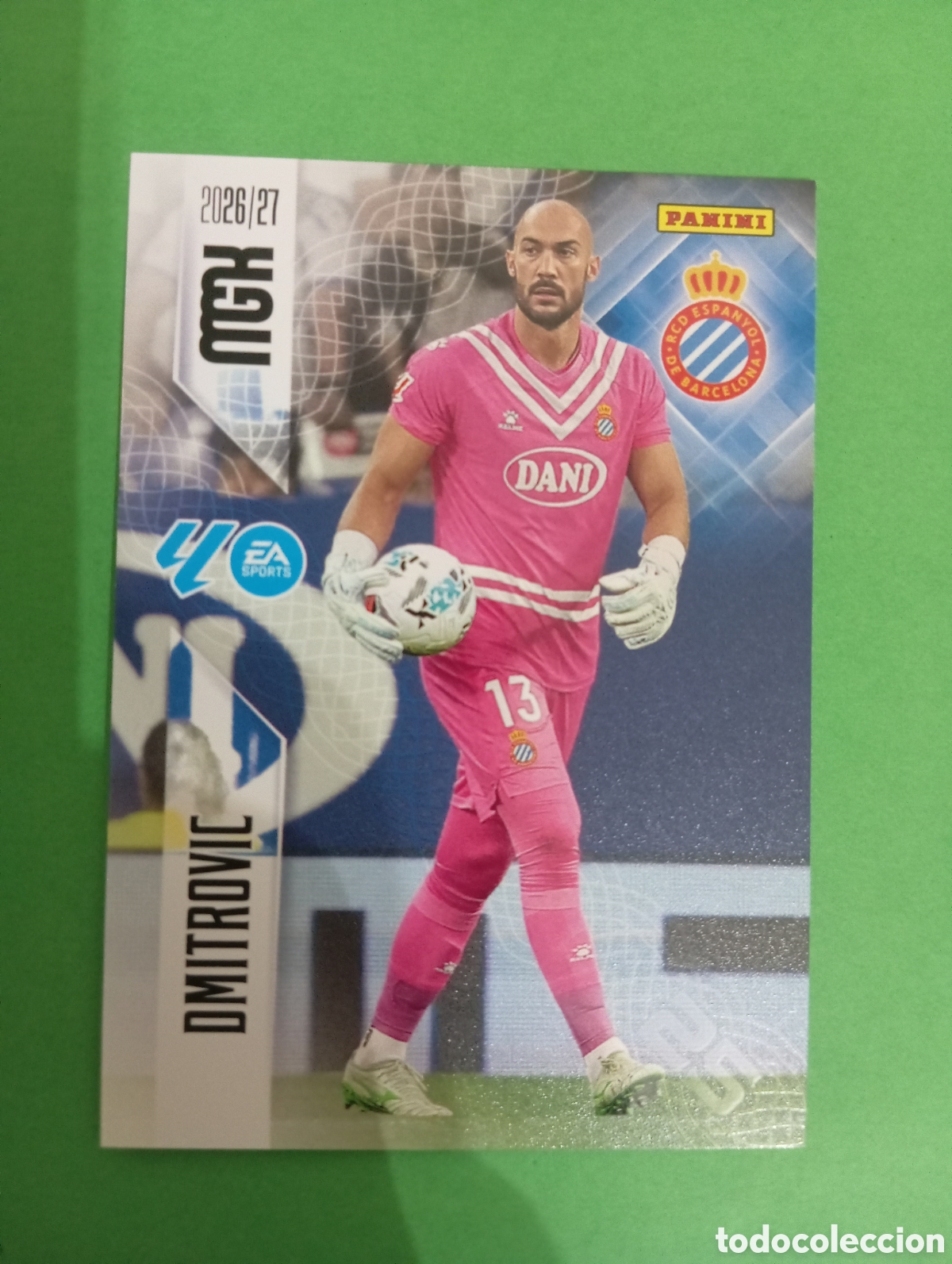 Figurine di Calcio: Dmitrovic Espanyol n&deg;164 / PANINI MEGACRACKS 2026/2027
