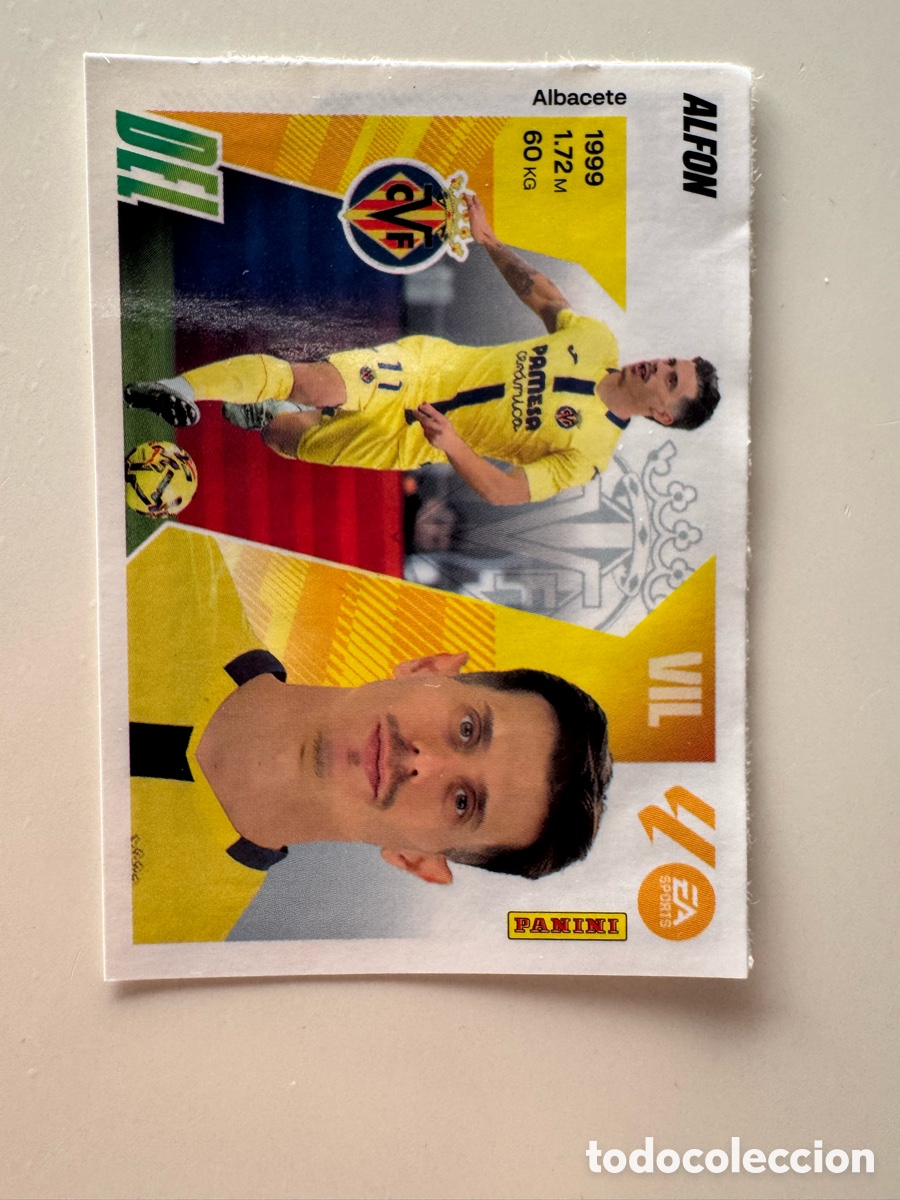 Figurine di Calcio: PANINI LIGA ESTE 2025-2026 25 26 &ndash; N&ordm; 38 &ndash; alfon Villarreal Actualizaci&oacute;n