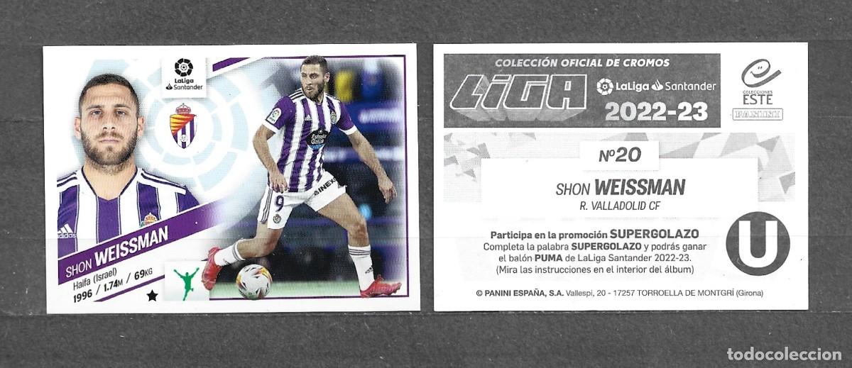 Figurine di Calcio: Liga este 22/23 - Weissman - N&deg; 20 - R. Valladolid CF