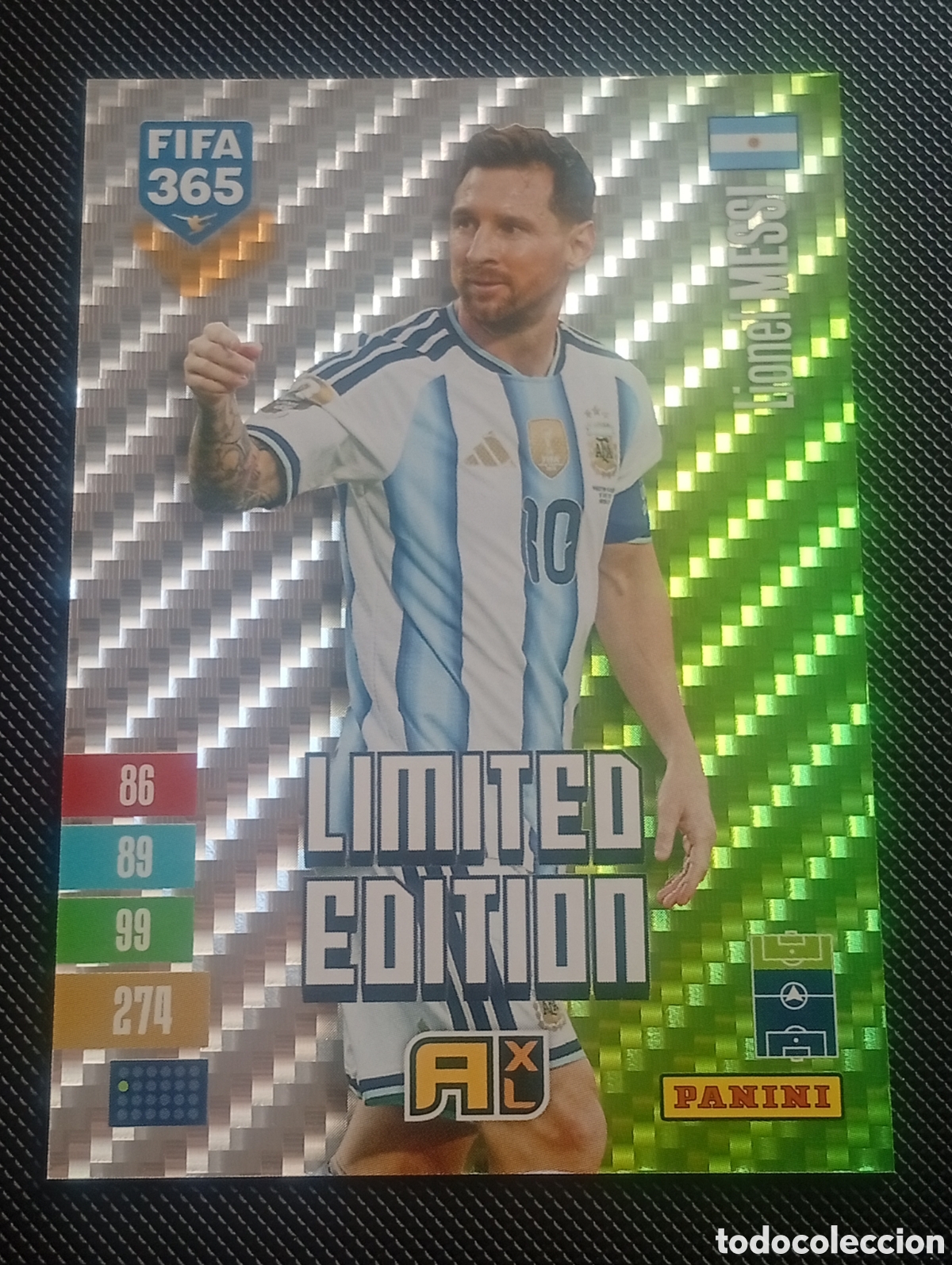 Fu&szlig;ball-Sticker: limited edition MESSI ADRENALYN FIFA 365 PANINI 2026 2027 26 27 CROMOS CARDS ARGENTINA BARCELONA