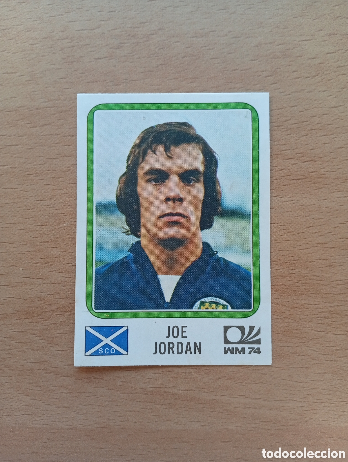 Fu&szlig;ball-Sticker: MUNICH 74 - N&ordm; 212 JOE JORDAN - ESCOCIA - PANINI - CAMPEONATO MUNDIAL DE FUTBOL 1974