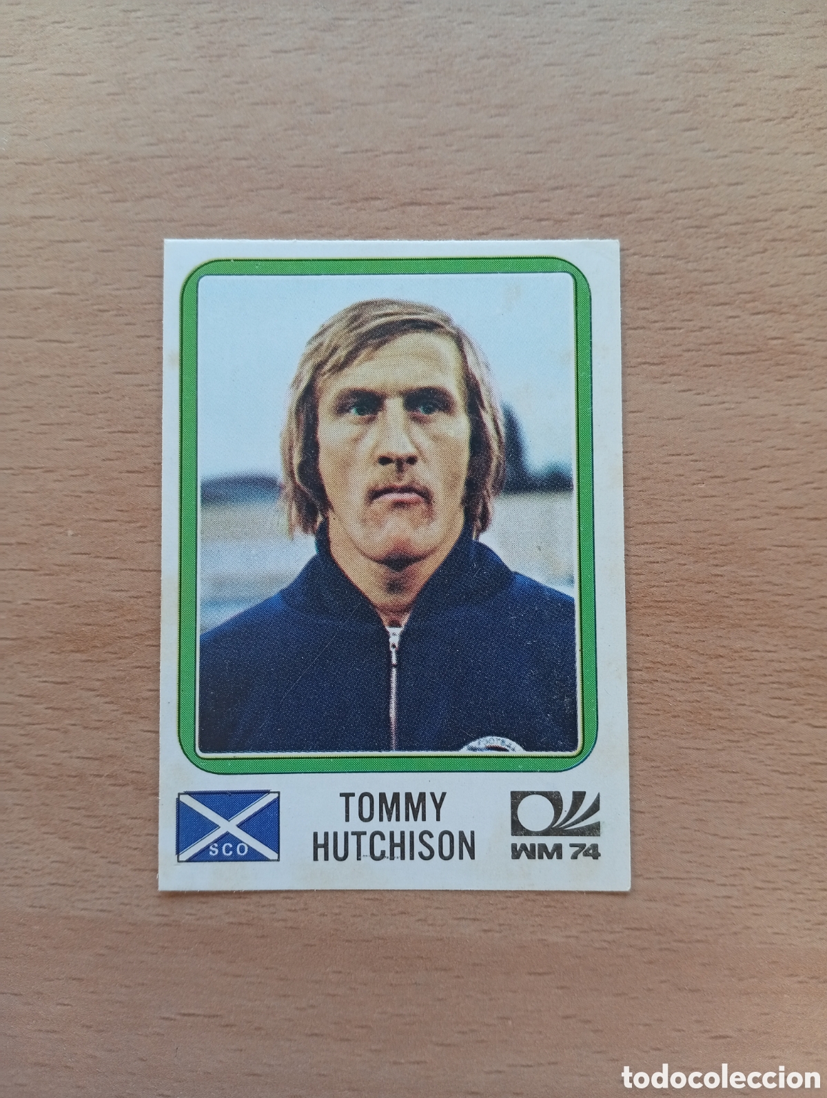 Fu&szlig;ball-Sticker: MUNICH 74 - N&ordm; 214 TOMMY HUTCHISON - ESCOCIA - PANINI - CAMPEONATO MUNDIAL DE FUTBOL 1974