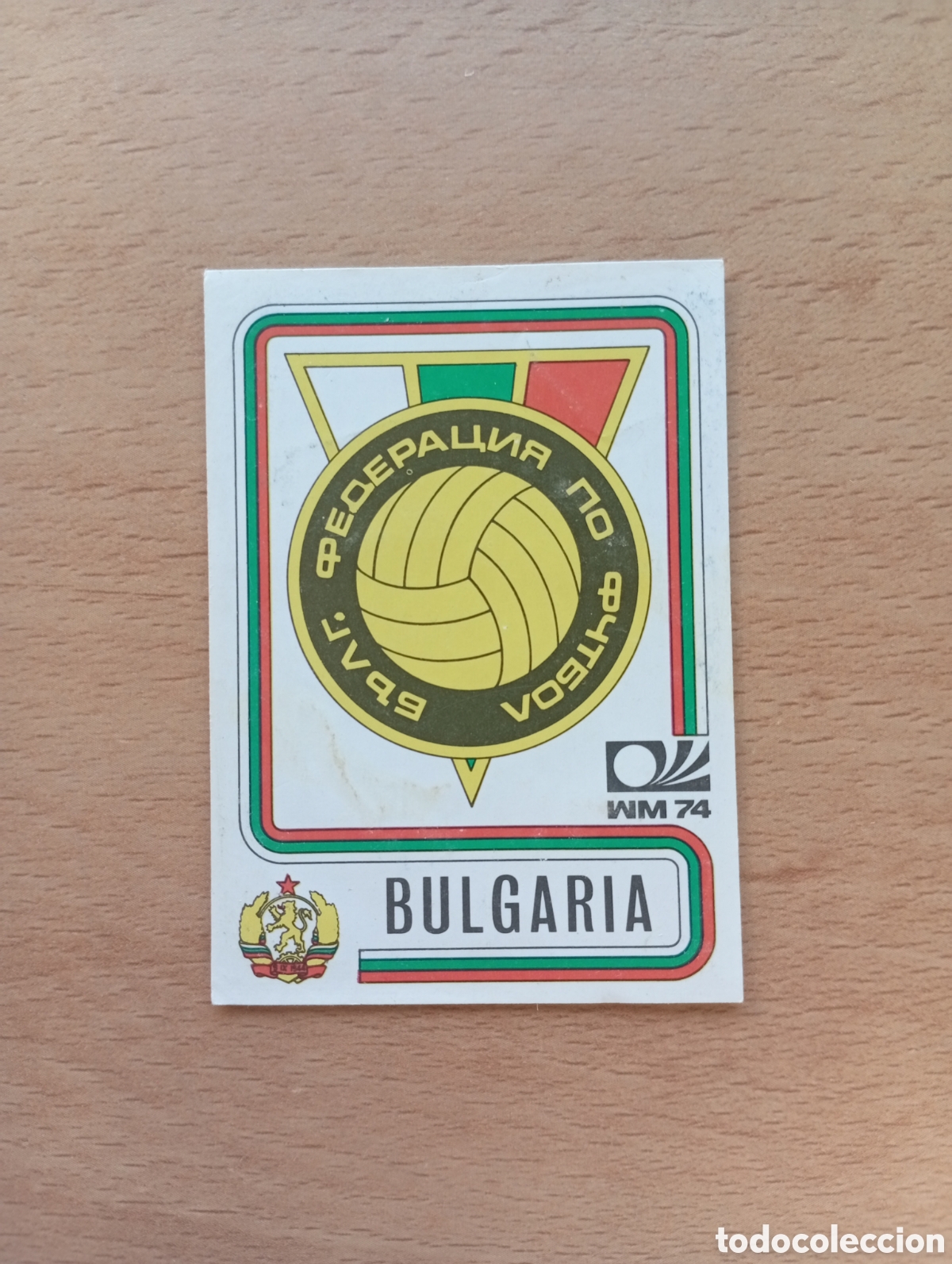 Football Stickers: MUNICH 74 - N&ordm; 249 ESCUDO - BULGARIA - PANINI - CAMPEONATO MUNDIAL DE FUTBOL 1974