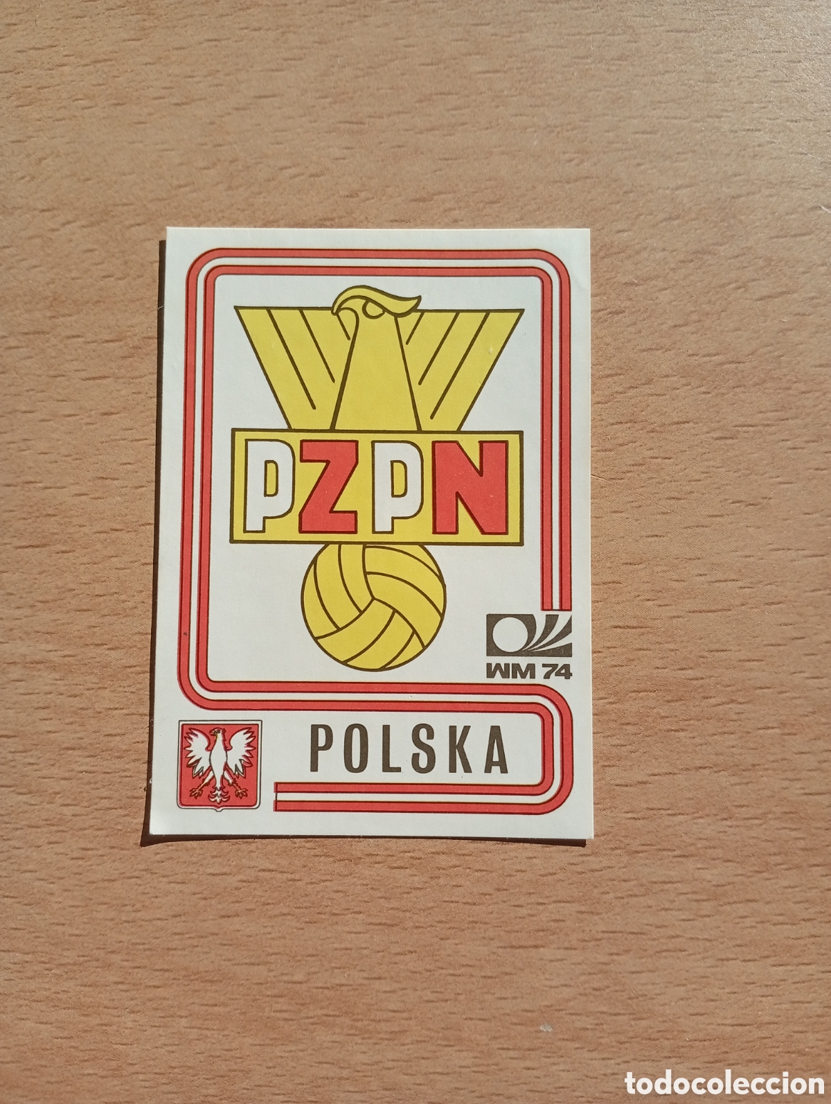 Football Stickers: MUNICH 74 - N&ordm; 334 ESCUDO - POLONIA - PANINI - CAMPEONATO MUNDIAL DE FUTBOL 1974