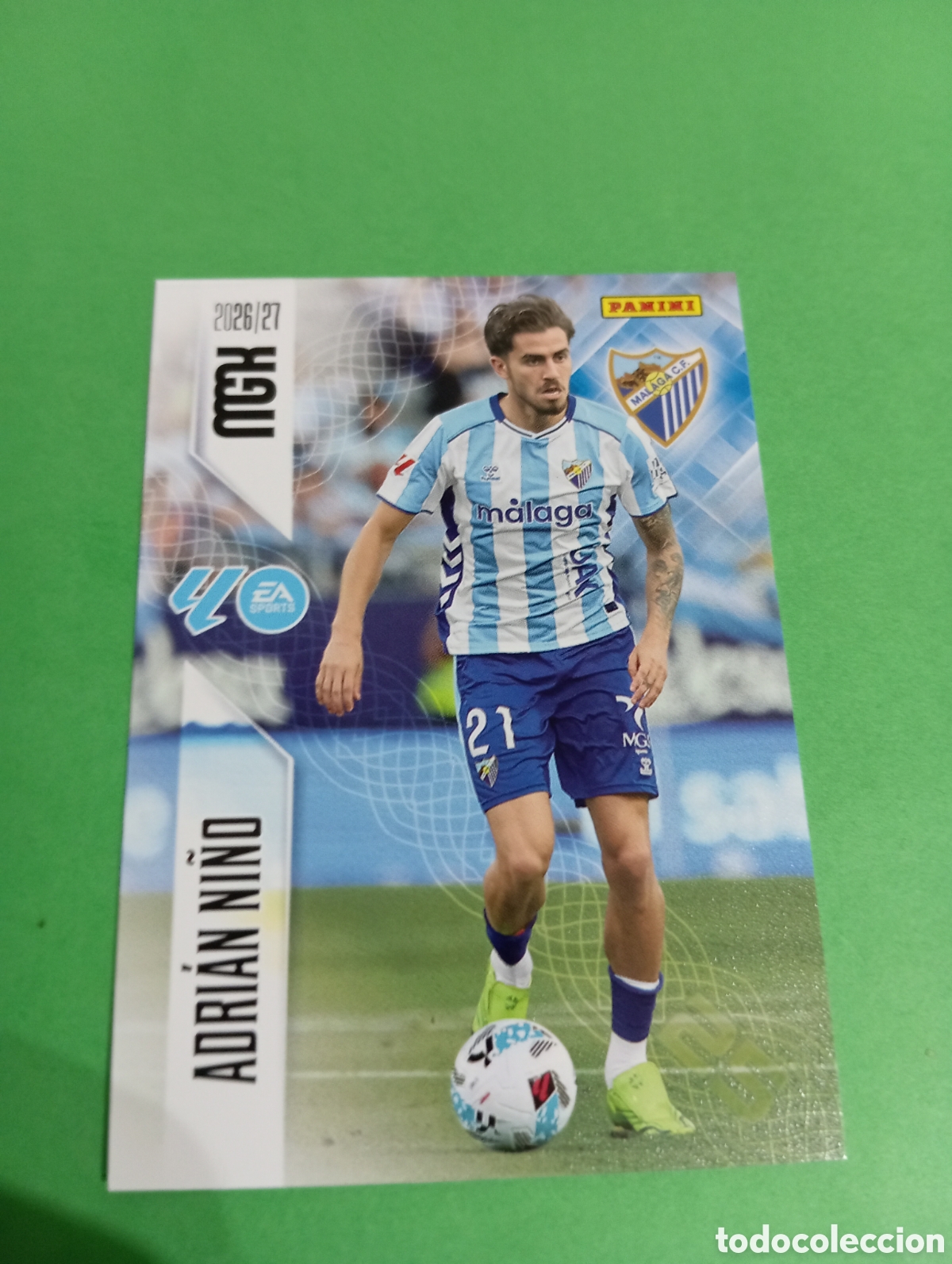 Cartes &agrave; collectionner de Football: Adri&aacute;n Ni&ntilde;o M&aacute;laga n&deg;250 / PANINI MEGACRACKS 2026/2027