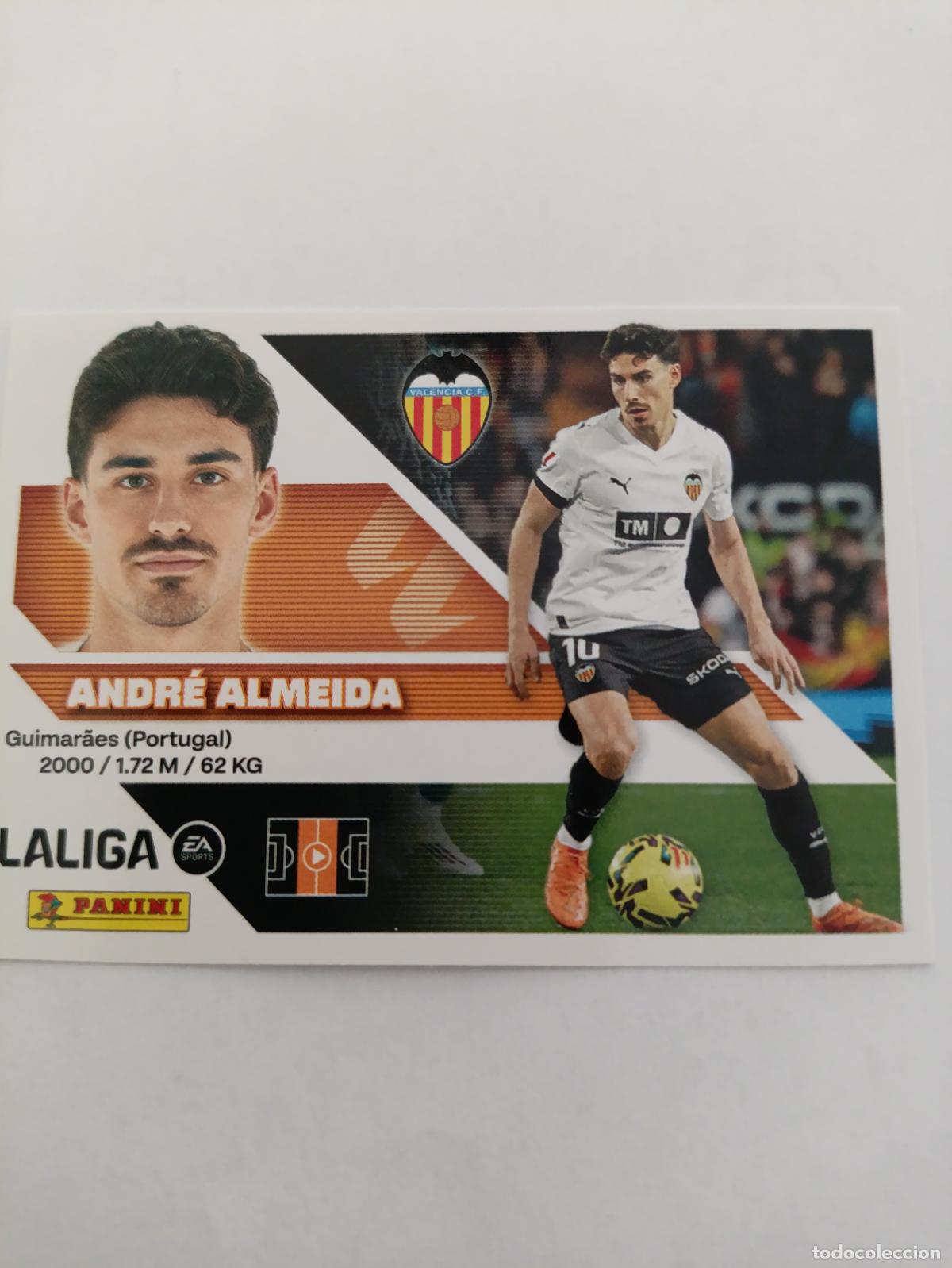 Cartes &agrave; collectionner de Football: LIGA ESTE 2026 2027 VALENCIA CF ANDRE ALMEIDA N&ordm;16