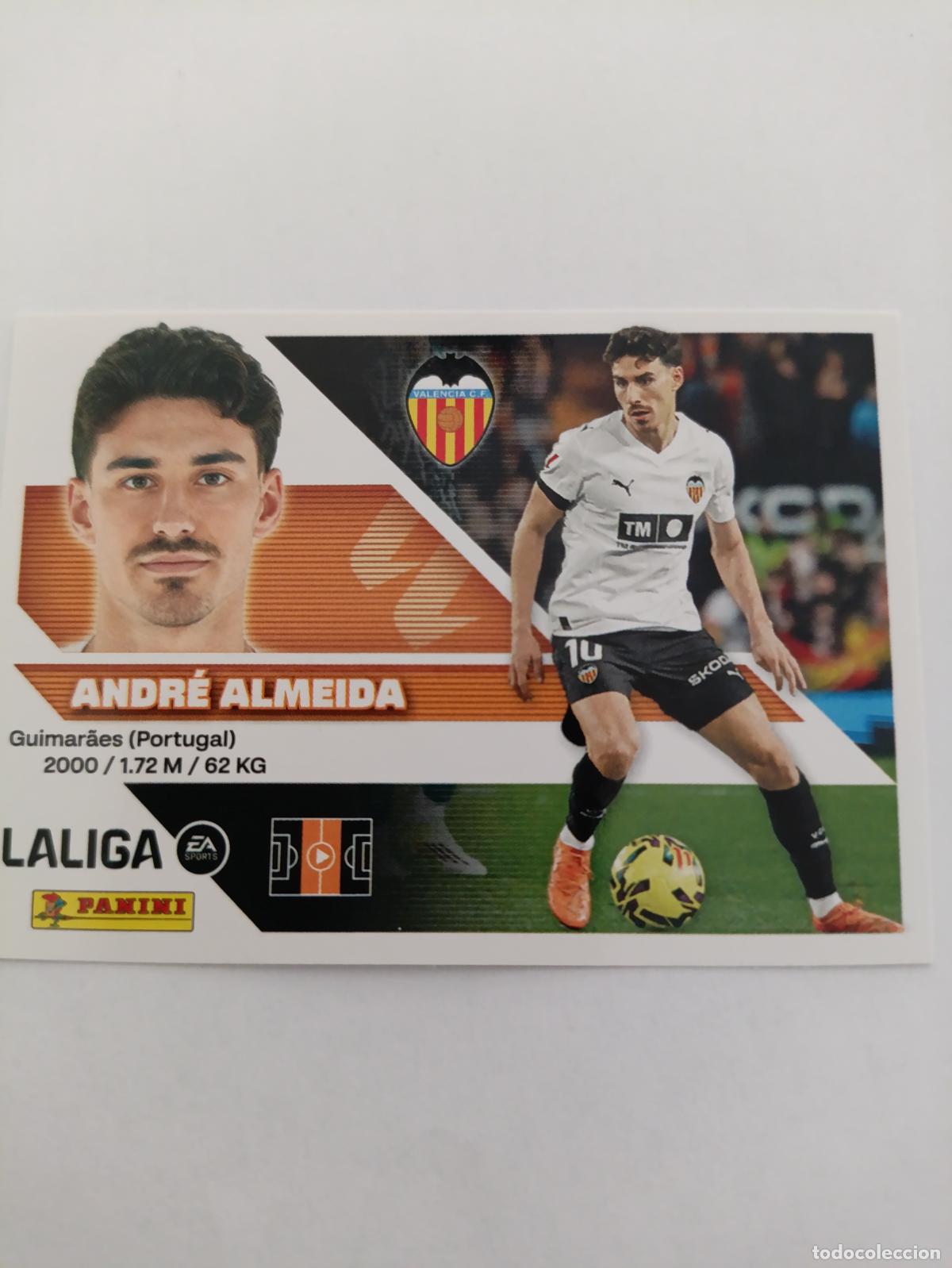 Cartes &agrave; collectionner de Football: LIGA ESTE 2026 2027 VALENCIA CF ANDRE ALMEIDA N&ordm;16