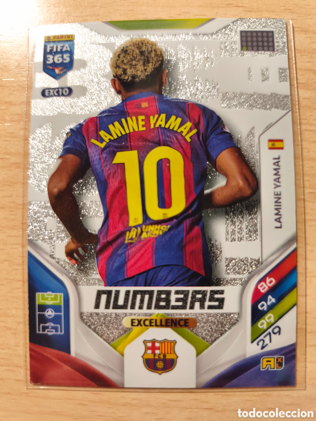 Fu&szlig;ball-Sticker: EXC 10 LAMINE YAMAL NUMBERS EXCELLENCE FC BARCELONA FIFA 365 2025 2026 PANINI 25 26 EXC10