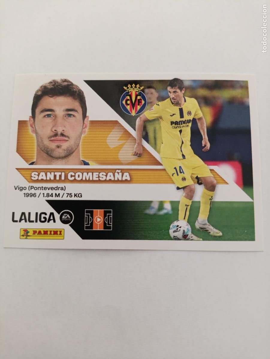Fu&szlig;ball-Sticker: LIGA ESTE 2026 2027 VILLARREAL CF SANTI COMESA&Ntilde;A N&ordm;12