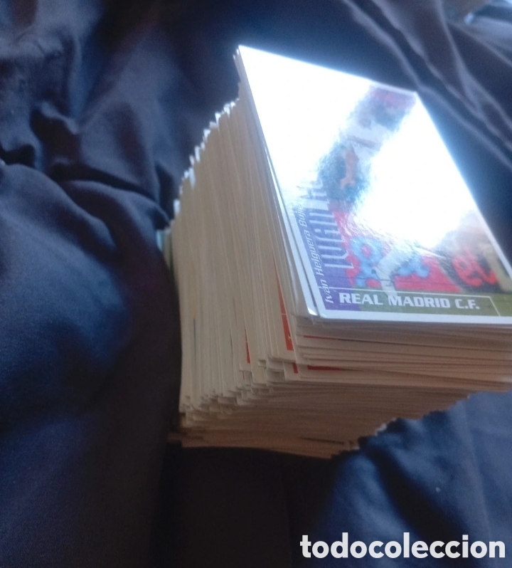 Football Stickers: Lote 220 Cartas F&uacute;tbol Match Total 2002-2003