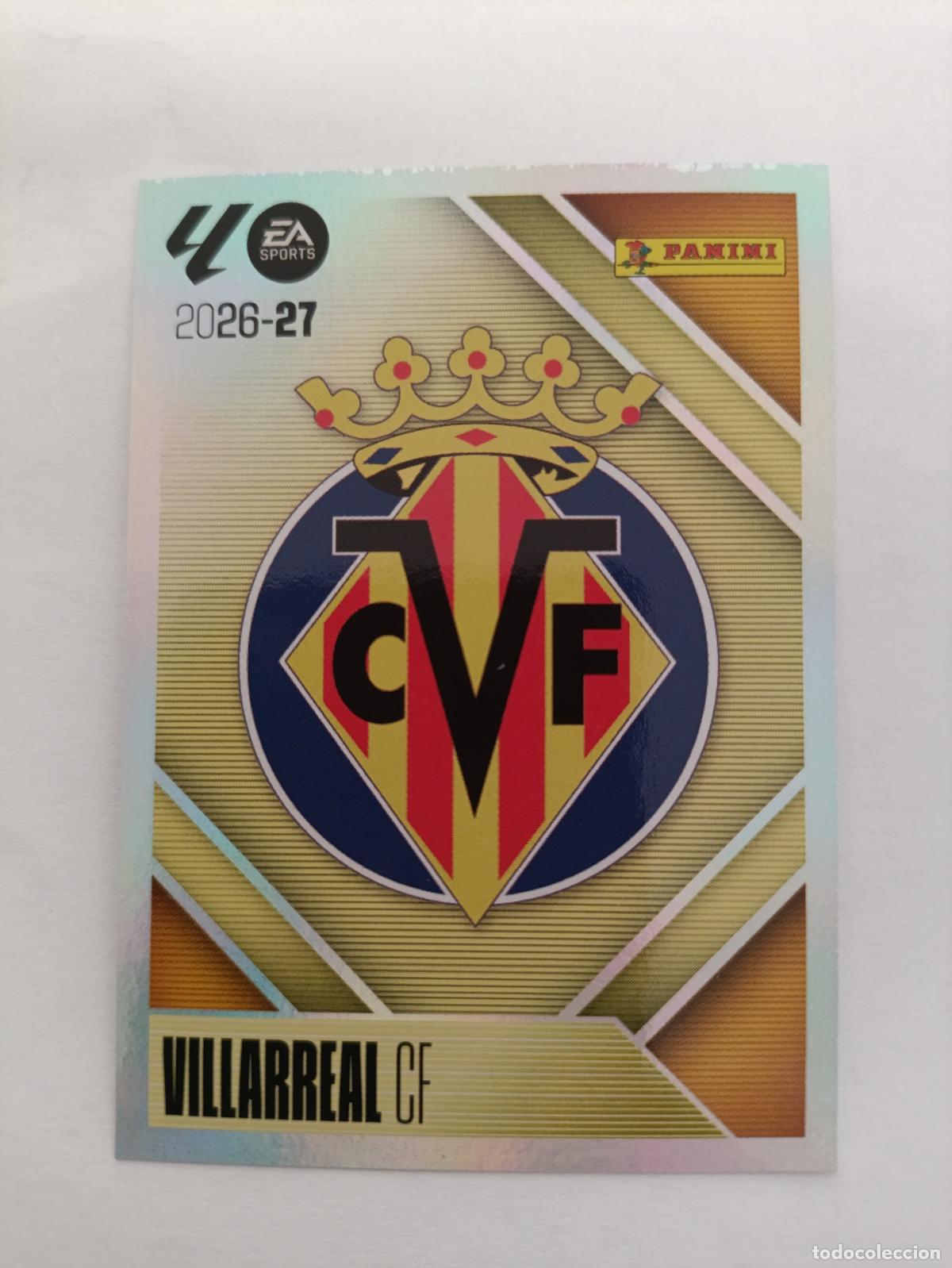 Cromos de Futebol: LIGA ESTE 2026 2027 VILLARREAL CF ESCUDO N&ordm;1