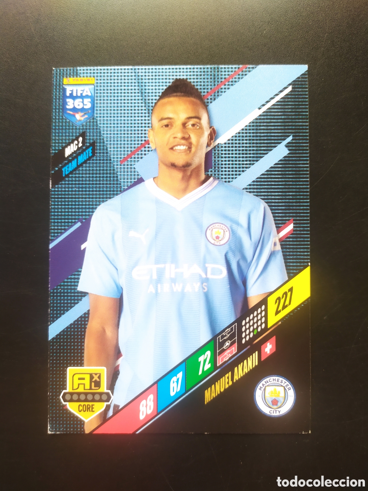 Football Stickers: FIFA 365 adrenalyn 2023 2024 23 24 panini Akanji MAC2 Manchester City