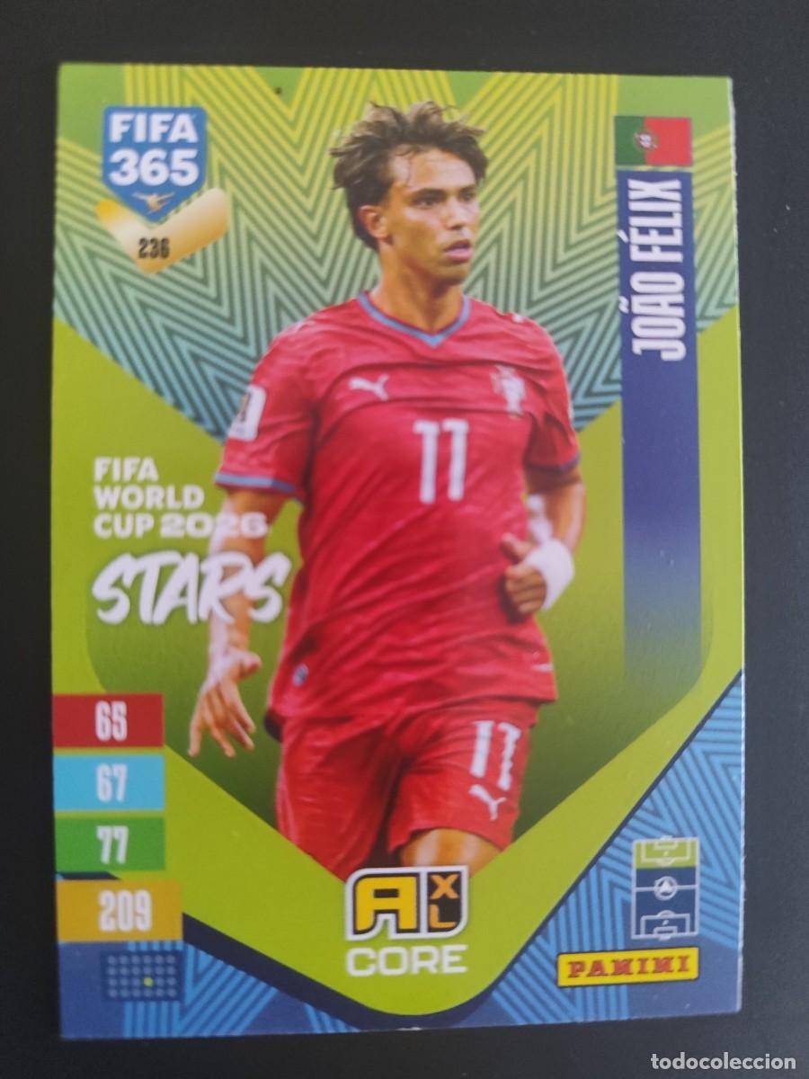 Cromos de f&uacute;tbol: ADRENALYN XL FIFA 365 2027 CARD CORE JOAO FELIX PORTUGAL # 236 PANINI