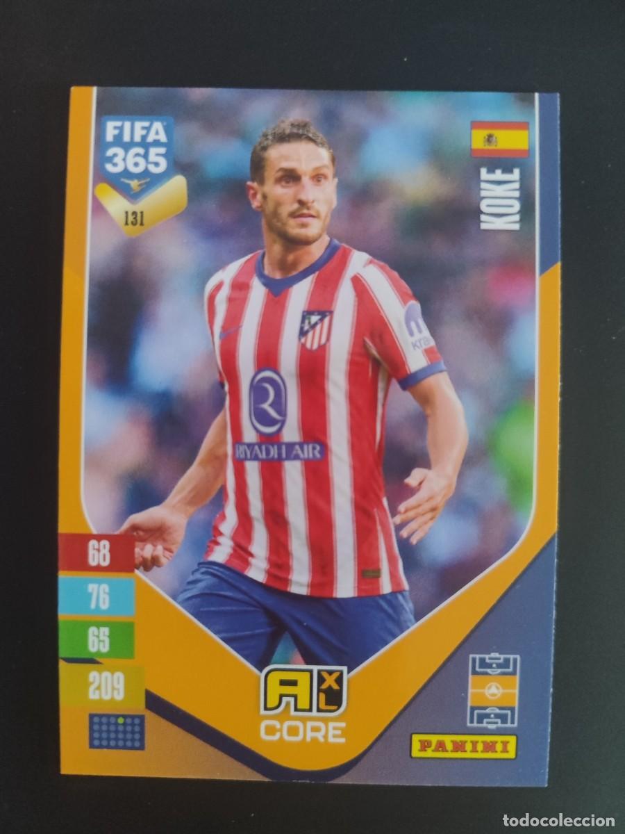 Cromos de f&uacute;tbol: ADRENALYN XL FIFA 365 2027 CARD CORE KOKE AT MADRID # 131 PANINI