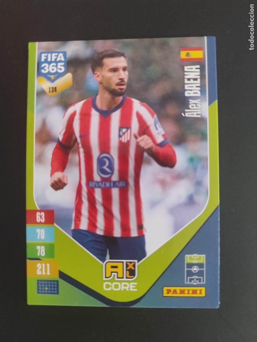 Cromos de f&uacute;tbol: ADRENALYN XL FIFA 365 2027 CARD CORE ALEX BAENA AT MADRID # 134 PANINI