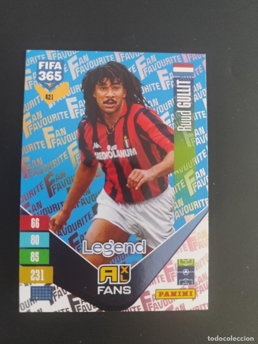 Cartes &agrave; collectionner de Football: ADRENALYN XL FIFA 365 2027 CARD FANS LEGEND GULLIT AC MILAN # 421 PANINI PARALELA AZUL