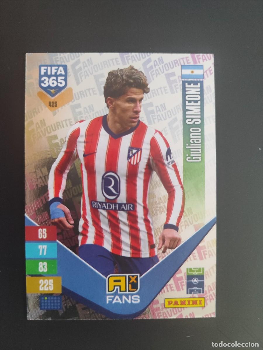 Cartes &agrave; collectionner de Football: ADRENALYN XL FIFA 365 2027 CARD FANS GIULIANO SIMEONE AT MADRID # 423 PANINI