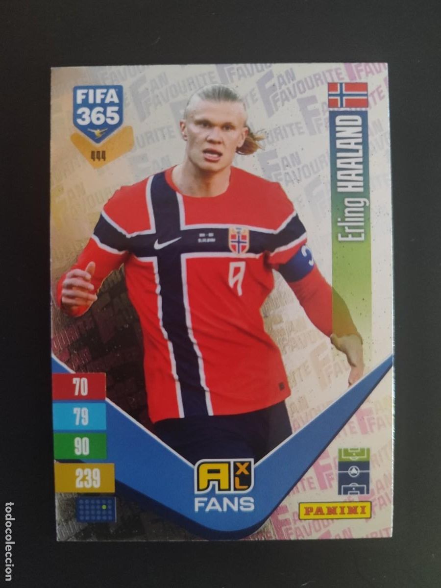 Cartes &agrave; collectionner de Football: ADRENALYN XL FIFA 365 2027 CARD FANS HAALAND NORUEGA # 444 PANINI