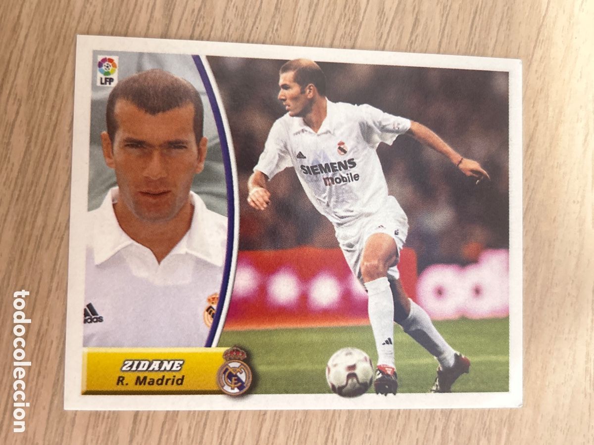 Fu&szlig;ball-Sticker: ZIDANE REAL MADRID LIGA ESTE 2003 2004 03 04 NUNCA PEGADO SIN PEGAR
