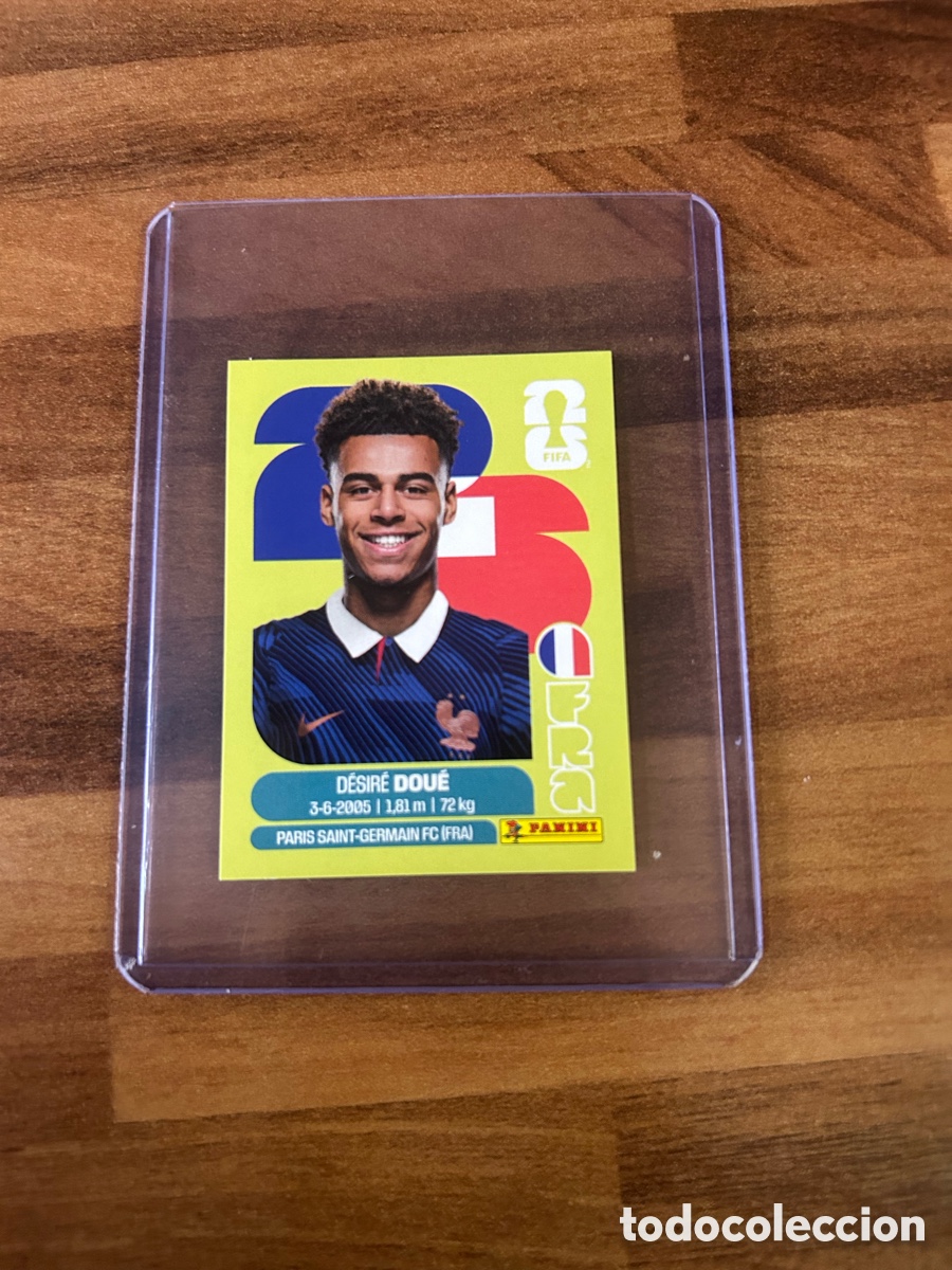 Fu&szlig;ball-Sticker: Cromos Doue,Timber,Doku mundial 2026 l&iacute;mited edition
