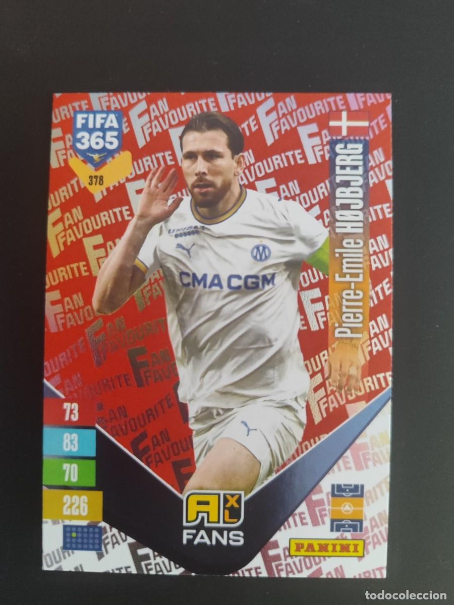 Football Stickers: ADRENALYN XL FIFA 365 2027 CARD FANS HOJBJERG MARSELLA # 378 PANINI PARALELA ROJA